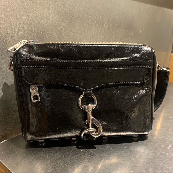 Rebecca Minkoff Hand Painted Rainbow Stripped Cross Body Bag - Picture 3 of 8